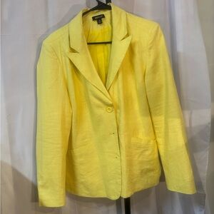 Metrostyle Vibrant Yellow Women's Blazer